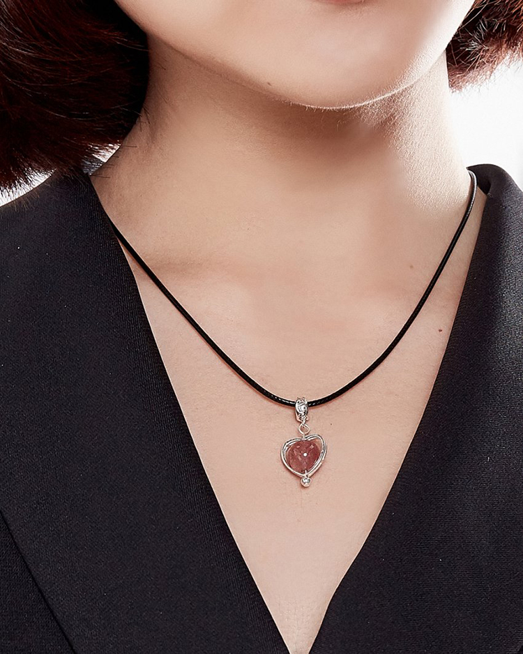 Bộ Bông Tai Và Mặt Dây Chuyền Thạch Anh Ưu Linh Ngọc Quý Gemstones BT2