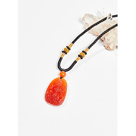 Mặt dây chuyền phật bản mệnh đá mã não đỏ - Ngọc Quý Gemstones