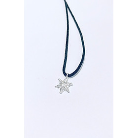 Dây chuyền mặt bạc hình hoa tuyết noel an lành - Ngọc Quý Gemstones