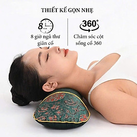 Gối Ngải Cứu Cắm Điện Giảm Đau Vai Gáy chống đột quỵ Gối Thảo Dược Hương Thơm Thảo Mộc tự nhiên giúp ngủ ngon hơn
