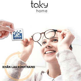 Hộp 100 Gói, Miếng Khăn Ướt Lau Kính Nano, Chống Bám Bụi Bẩn, Vân Tay Trên Kính Mắt, Khăn Lau Kính Tiện Dụng- TakyHome 7227