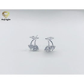Bông tai bạc Ý 925 Huệ Ngân - Cherry xinh RYE140911