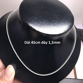 Dây chuyền nữ thời trang cao cấp chất liệu bằng bạc xi kim SA117