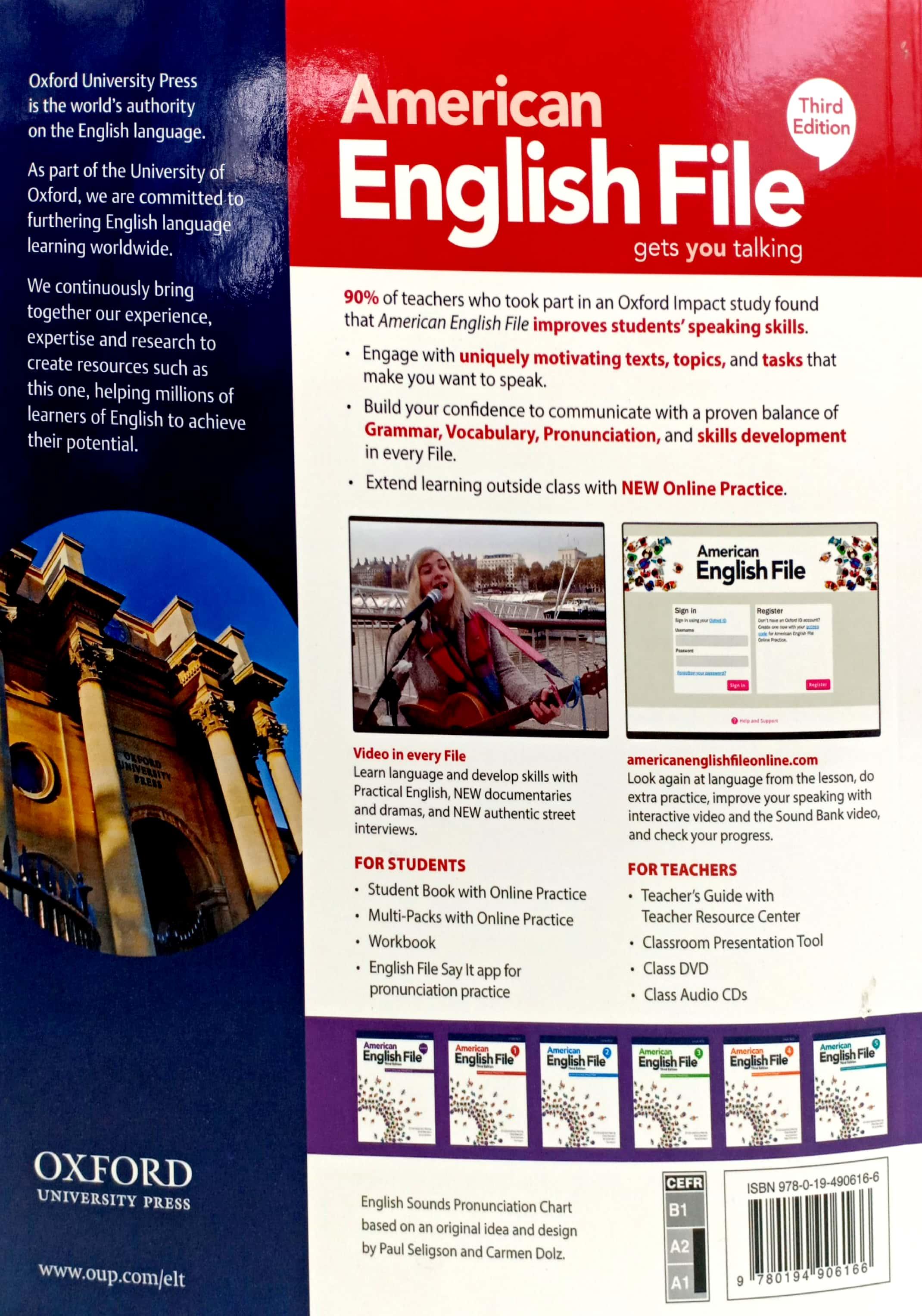 American English File: Level 1: Students Book With Online Practice - 3rd Edition