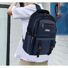 Balo trung học chống nước tiện lợi Xbags Dark Blue Xb 3202