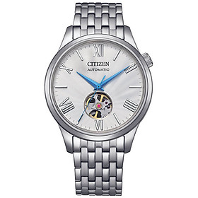 Đồng Hồ Nam Citizen Automatic NH9130-84A (40mm) - Cơ Lộ Máy - Dây Kim Loại - Kính Sapphire - Mặt Trắng