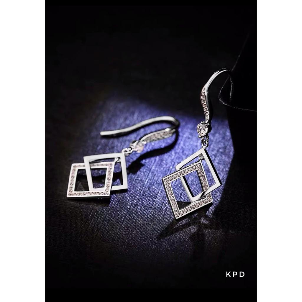 Bông tai bạc thời trang kẹp vành chất liệu bằng bạc s925 MS0715