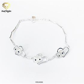 Lắc tay bạc 925 Huệ Ngân - Cat and heat RYB140065