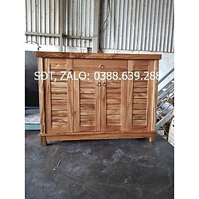 tủ giày dép gỗ hương xám dài 1m2