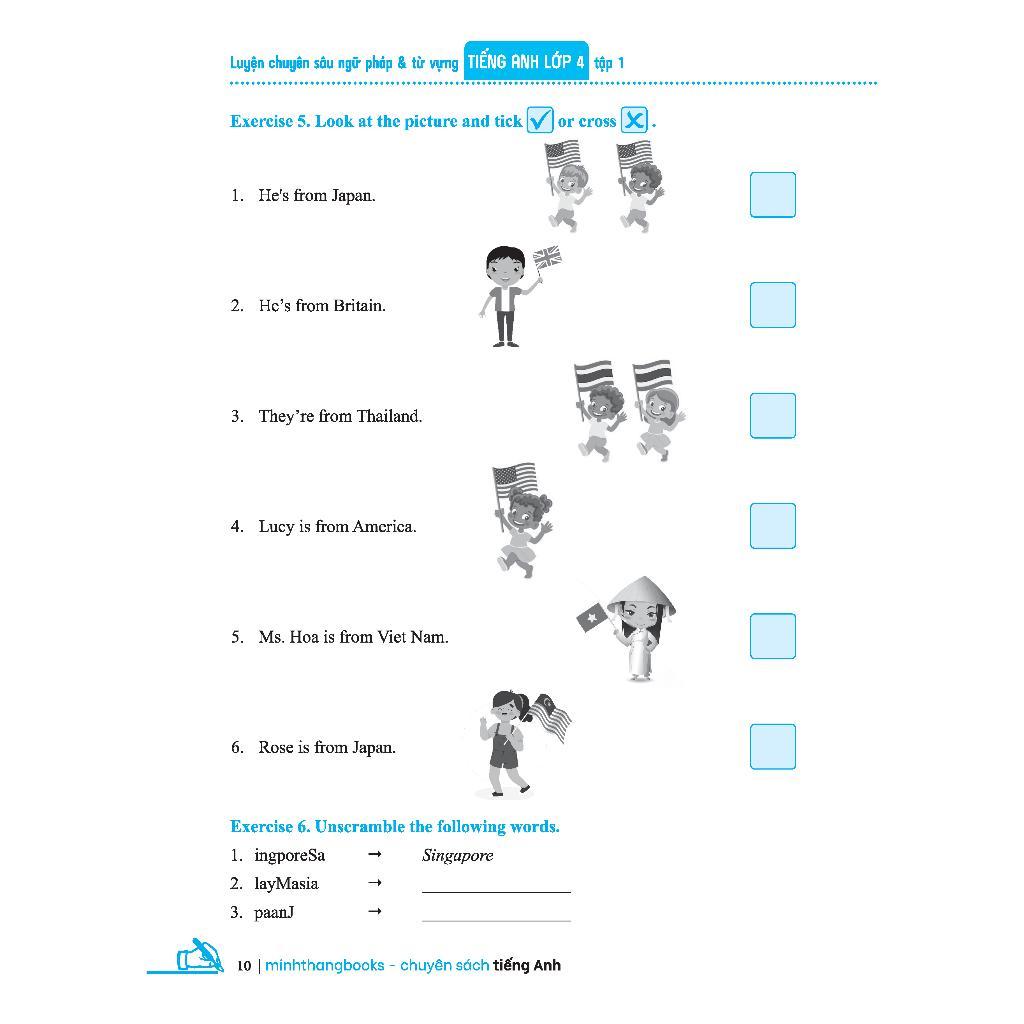 Sách - Global Success Luyện Chuyên Sâu Ngữ Pháp Và Từ Vựng Tiếng Anh Lớp 4 Tập 1 - Có Đáp Án - Minh Thắng