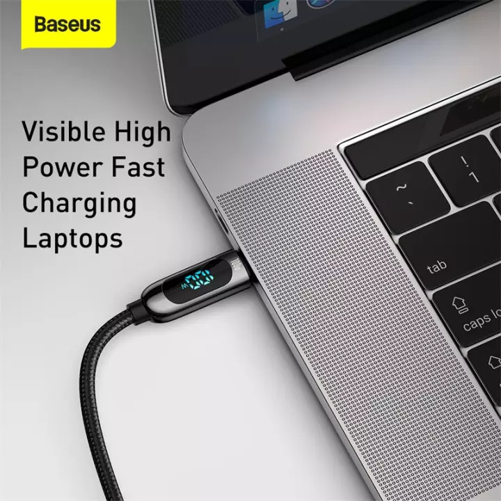 (Hàng chính hãng) Bộ Sạc Baseus PD 100W USB Loại C Màn Hình LED Hiển Thị Sạc Nhanh Cho Huawei Samsung Xiaomi 11 Cho Máy Tính Xách Tay