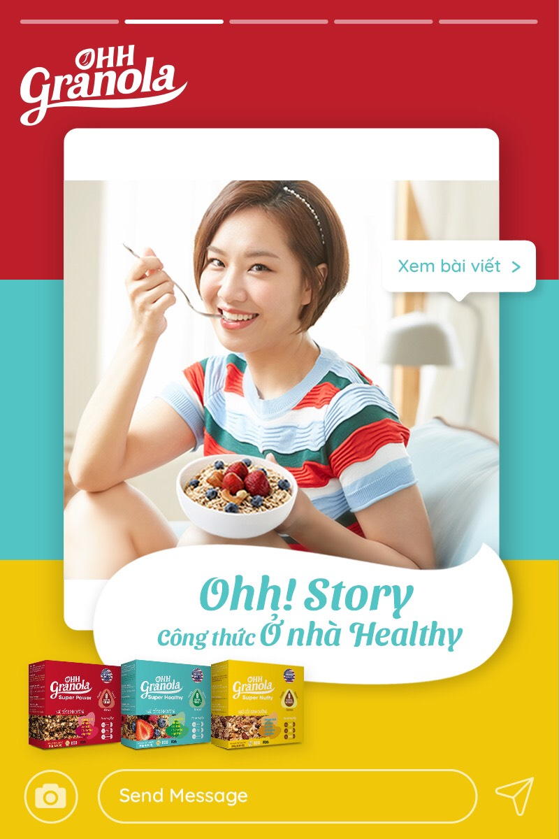 Combo 2 hộp Ngũ cốc Ohh Granola dòng Supper Nutty 500gram