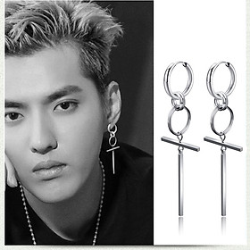 Bông tai unisex ý tưởng hình học mạnh mẽ bụi bặm