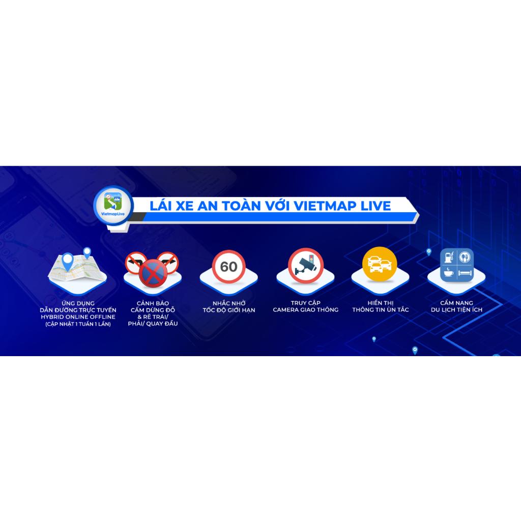 Phần Mềm Dẫn Đường Ô Tô Xe Hơi Trực Tuyến VIETMAP LIVE PRO (Bản Quyền 1 NĂM) - hàng chính hãng