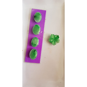 BỘ COMBO TRANG SỨC GỒM LẮC TAY OVAL VÀ MẶT DÂY CHUYỀN BÔNG HOA MAI  CHẤT LIỆU Đá CẨM THẠCH TỰ NHIÊN  MÀU XANH NGỌC BÓNG NỮ BỌC VÀNG ĐEO ĐẸP Ạ