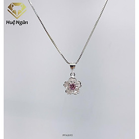 Dây chuyền bạc Ý 925 Huệ Ngân - Hoa anh đào PP1622 P2