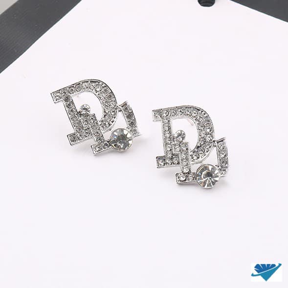 Bông tai bạc tua 2 sợi chất liệu bằng bạc s925 MS07d