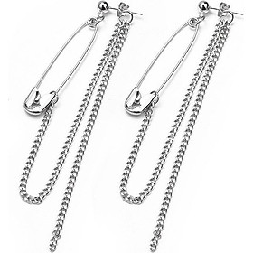 Bông tai unisex phối kim băng phong cách đường phố