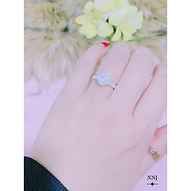 Nhẫn bạc nữ gắn đá thời trang chất liệu bằng bạc s925 MS1060