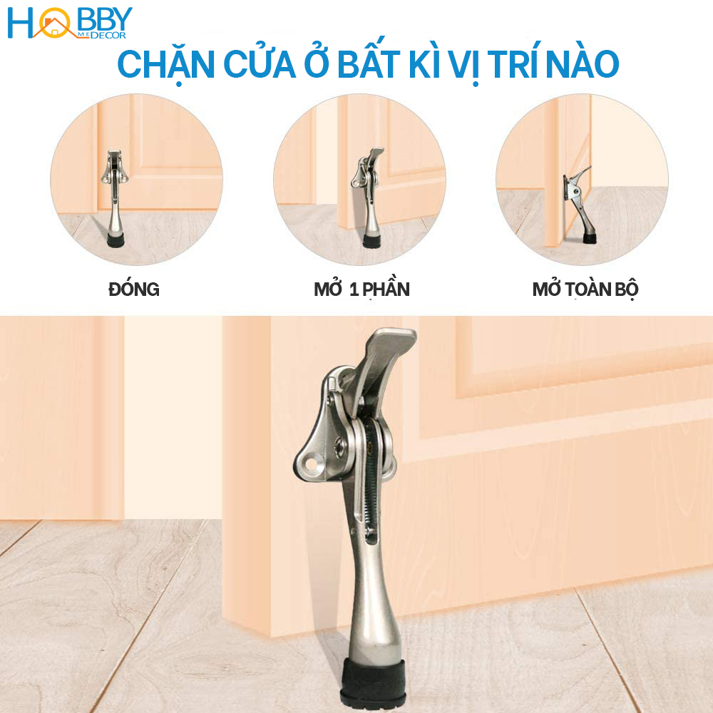 Chặn cửa chân móng ngựa có lẫy gạt chống va đập Hobby Home Decor CMG1