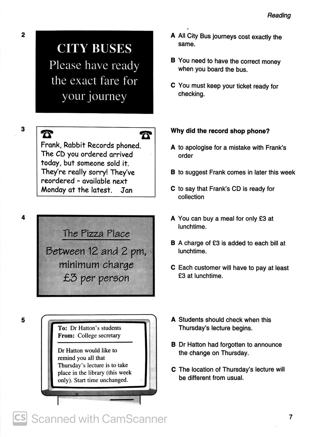 Cambridge Preliminary English Test 3 Student