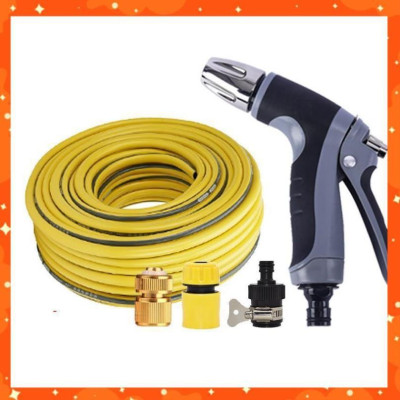 Bộ dây và vòi xịt rửa xe tưới cây tăng áp 20M(cút đồng nối 713-1) 206817 