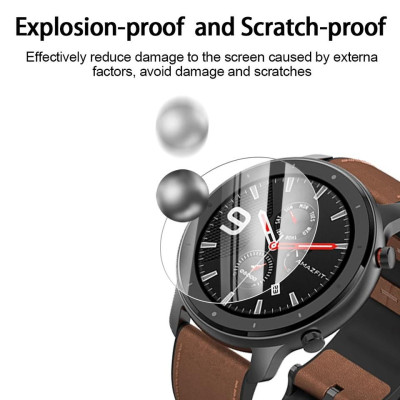 Kính cường lực 2D chống trầy xước bảo vệ cho đồng hồ Amazfit GTR42/47mm
