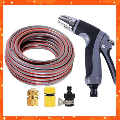 Bộ dây và vòi xịt rửa xe tưới cây tăng áp 20M(cút đồng nối 713-1) 206817 