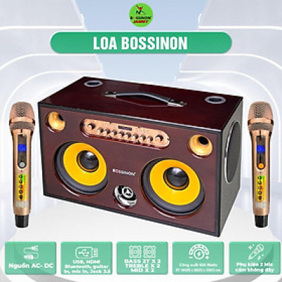 Loa hát karaoke xách tay Bossinon K100B- Hàng chính Hãng