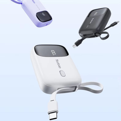 Pin Sạc Dự Phòng Yoobao Z5 10000mAh chuẩn 3C/CCC Sạc Nhanh PD20W, Tích Hợp Cáp Sạc L & Type-C - Hàng chính hãng
