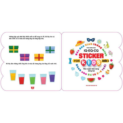 Sách - Bóc Dán Hình Thông Minh IQ EQ CQ - Sticker For Kids Cho Bé 2 - 8 Tuổi - Cuốn 5 - Minh Thắng