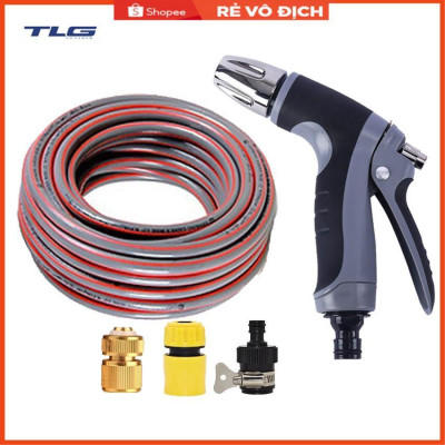 Bộ dây và vòi xịt rửa xe tưới cây tăng áp 7-10M(cút đồng nối 713-1) 206817
