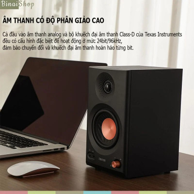 Edifier MR3 - Loa Kiểm Âm Hi-Res Audio, Bluetooth 5.4, Công Suất 36W Cho Sản Xuất Âm Thanh, Nghe Nhạc- Hàng chính hãng