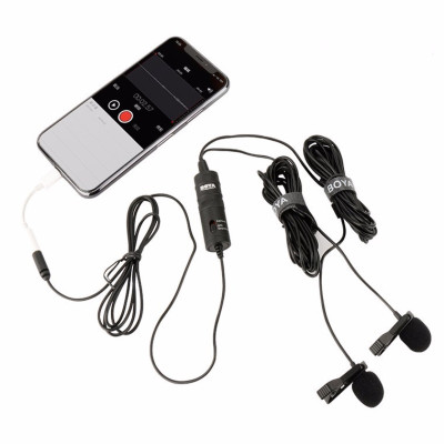Micro BOYA BY-M1DM Thu Âm To, Tiếng Trong Veo Thích Hợp Cho 2 Người ở Khoảng Cách Xa - Hàng Nhập Khẩu 