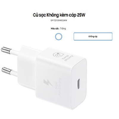 Củ sạc nhanh Samsung 25w Type C ( Không kèm cáp) - Hàng chính hãng