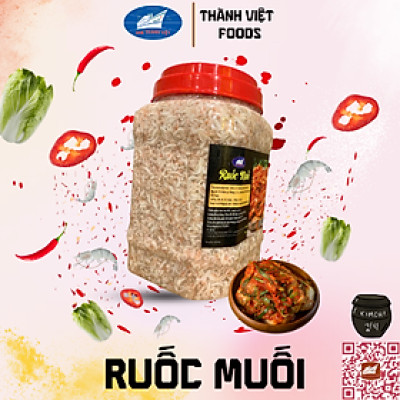 RUỐC MUỐI (mắm tép) THÀNH VIỆT LOẠI 1KG - 5KG - 20KG DÙNG LÀM KIM CHI HQ - 새우젓