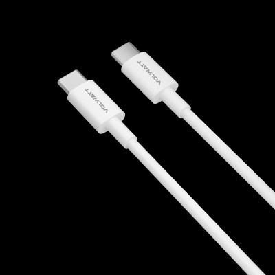 Cáp sạc nhanh & truyền dữ liệu tốc độ cao Volwatt GE-A021-CC 60W Type-C to Type-C Cable - Hàng Chính Hãng