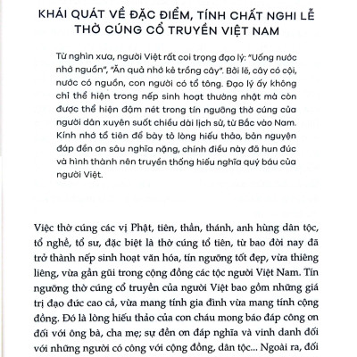 Sách - Thờ Cúng Cổ Truyền Việt Nam - Nghi Lễ Và Thực Hành Nghi Lễ