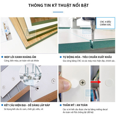 Giường Ngủ Tatami Tối Giản Hiện Đại Màu Walnut SIB Decor GN32