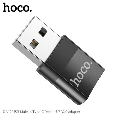 Đầu chuyển usb sang type c, bộ chuyển đổi usb type c UA17 - Hàng chính hãng