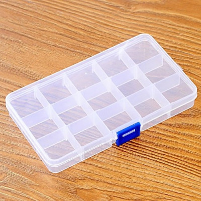 Hộp nhựa đựng đồ cá nhân, trang sức trong suốt mini đẹp mắt 10, 15, 24 ngăn có nắp, hộp nhựa đựng thuốc, linh kiện điện tử chia nhiều ngăn