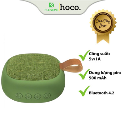 Loa Bluetooth Dành Cho Hoco BS31, Loa Mini Cực Chất, Thời Trang, Nhỏ Gọn, Hỗ Trợ Khe Cắm Thẻ Nhớ, Chất Liệu PC Cao Cấp Bền Đẹp - Hàng Chính Hãng