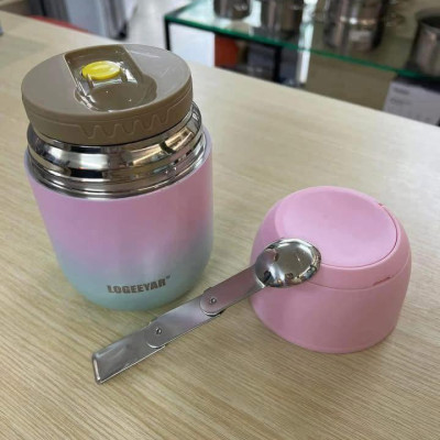  Hộp cơm giữ nhiệt thực phẩm LOGEEYAR 500ml (kèm thìa gấp) hàng chính hãng