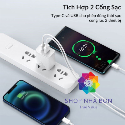 Cốc sạc nhanh siêu nhỏ gọn chân tròn Baseus Compact Quick Charger 20W (USB + Type C Dual Port, 20W PD/QC 3.0 Multi Quick Charge Support) dùng cho Samsung / Xiaomi/ Huawei/ OPPO / iPhone/iPad......Hàng chính hãng