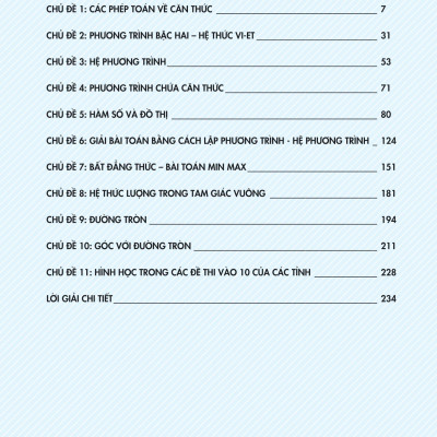 Chinh Phục Luyện Thi Vào 10 Môn Toán Theo Chủ Đề