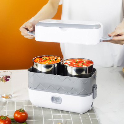 Hộp Cơm Cắm Điện Hâm Nóng Giữ Nhiệt Thức Ăn 2 Tầng - Chính Hãng 
