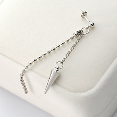 Bông tai unisex lỗ đinh dáng dài thời trang năng động