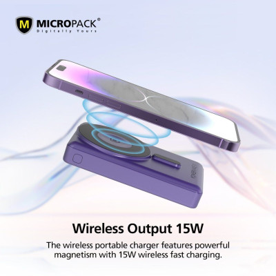 Pin sạc dự phòng không dây MicroPack POWER WAVE V WPB-310 - Hàng Chính Hãng