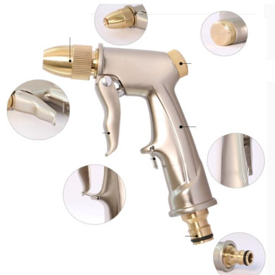 Bộ dây vòi xịt nước rửa xe, tưới cây . tăng áp 3 lần, loại 7m, 10m 206701-1đầu đồng, cút, nối đen