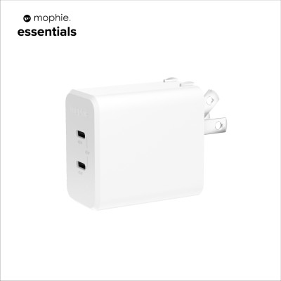 Củ sạc nhanh Mophie Essential 45W 2 Cổng GaN, công suất tối đa 45W - Hàng chính hãng